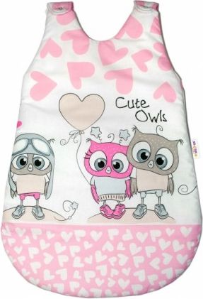 Spací vak Cute Owls - růžový - obrázek 1