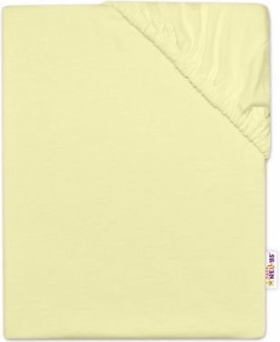 Baby Nellys Dětské jersey prostěradlo do postýlky - žlutá, Rozměry 120x60 - obrázek 1