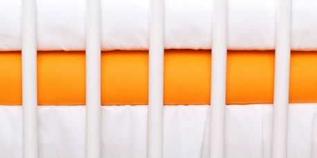 Jersey prostěradlo - oranžová - 120x60 - obrázek 1