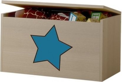 Box na hračky, truhla s modrou hvězdičkou ke kolekci Žirafka - obrázek 1