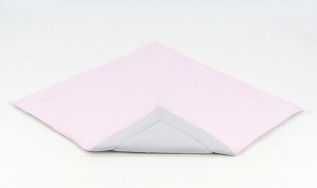 Podložka do stanu pro děti teepee, týpí - šedá/světle růžová - obrázek 1