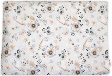Baby Nellys Povlak na polštářek Ptáčci, 40x60 cm - béžový - obrázek 1