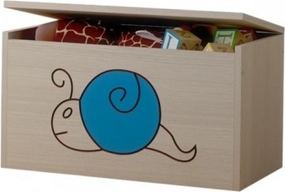 Box na hračky, truhla Šnek modrý - obrázek 1
