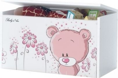 Box na hračky, truhla Medívek STYDLÍN růžový - obrázek 1