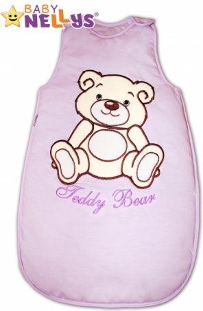 Spací vak TEDDY BEAR Baby Nellys - lila vel. 0+ - obrázek 1