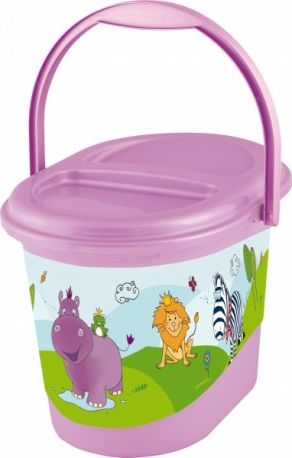 Kbelík na plenky Hippo - fialový - obrázek 1