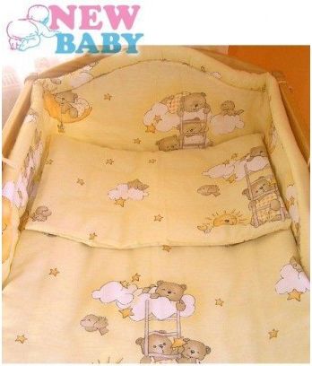 2-dílné ložní povlečení New Baby 90/120 cm béžové s medvídkem, Béžová - obrázek 1