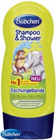Bübchen dětský šampón a sprchový gel Džungle - 230ml - obrázek 1