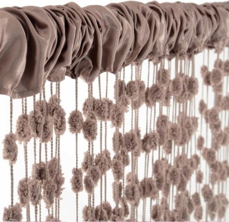 Dětská záclona nejen do pokojíčku Baby Ball, 150x240 cm, mocca - 1ks, Rozměry 150x240 - obrázek 1