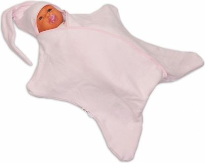 Zavinovací osuška Baby Nellys - sv. růžová - obrázek 1