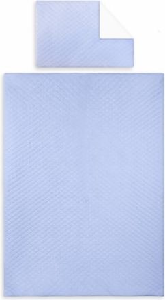 2-dílné povlečení Velvet lux Miminu, prošívané - modrá, Velikost povlečení 135x100 - obrázek 1