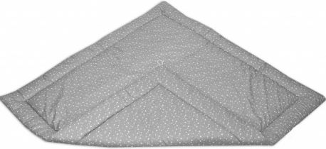 Podložka do stanu pro děti teepee, týpí - mini hvězdičky bílé na šedém/mini hvězdičky - obrázek 1