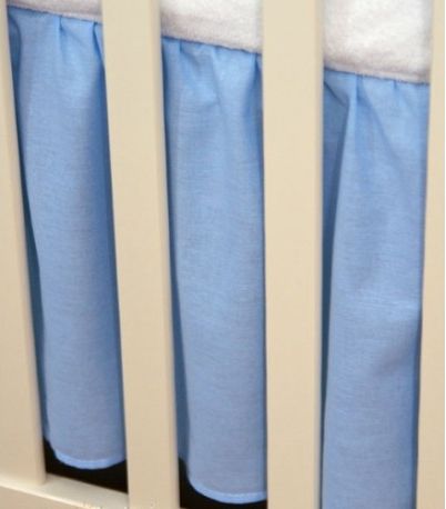 Krásný volánek pod matraci - Srdíčko modré - obrázek 1