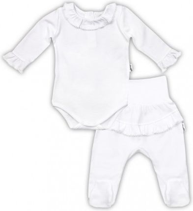 Soupravička NICOL ELEGANT BABY GIRL - body dl. rukáv a polodupačky - obrázek 1