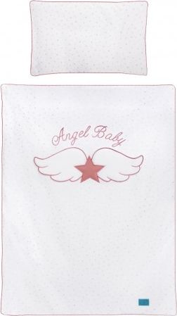 3-dílné ložní povlečení Belisima Angel Baby 100/135 růžové, Růžová - obrázek 1
