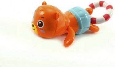 Medvídek natahovací do vany plast 16cm 6ks v boxu 18m+ - obrázek 1
