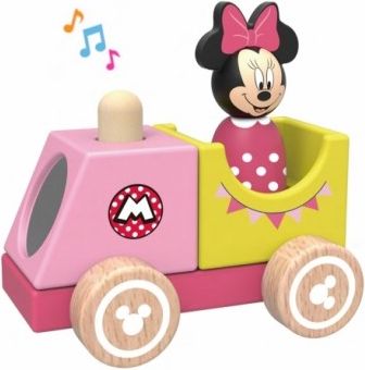 Dřevěný Disney vláček s Minnie, 12x8x12 cm - obrázek 1