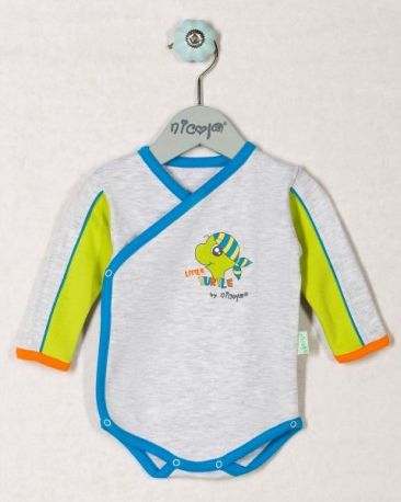 Body ŽELVIČKA - dlouhý rukáv - zapínání bokem - obrázek 1