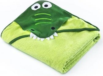 Dětská osuška Sensillo Water Friends 100x100 cm green crocodile, Zelená - obrázek 1