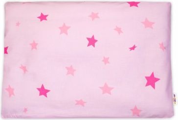 Baby Nellys Povlak na polštářek Baby Stars, 40x60 cm - růžový - obrázek 1