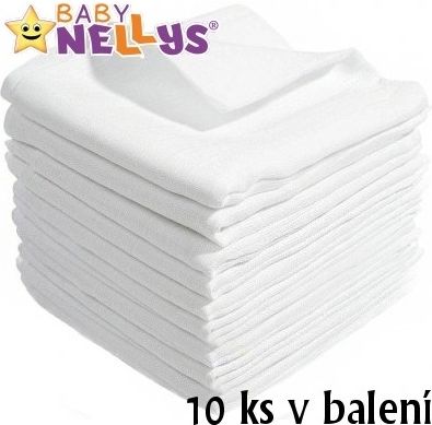 Kvalitní bavlněné pleny Baby Nellys - TETRA LUX 70x80cm, 10ks v bal. - obrázek 1
