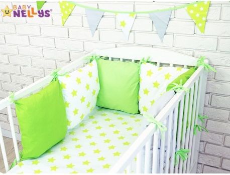 Polštářkový mantinel s povlečením Baby Nellys - č. BL02, Velikost povlečení 135x100 - obrázek 1