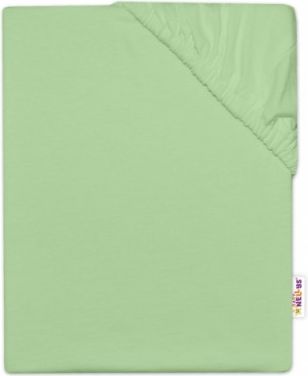 Baby Nellys Dětské jersey prostěradlo do postýlky - zelená, Rozměry 140x70 - obrázek 1