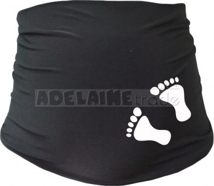 Těhotenský pás s nožičkami - černý, Velikosti těh. moda L/XL - obrázek 1