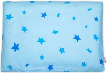 Baby Nellys Povlak na polštářek Baby Stars, 40x60 cm - modrý - obrázek 1