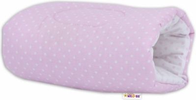 Kojící polštář na ruku Baby Nellys, Tečky - růžovo/bílé - obrázek 1
