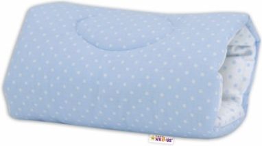 Kojící polštář na ruku Baby Nellys, Tečky - modro/bílé - obrázek 1