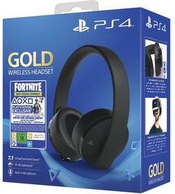 Sony Gold Wireless pro PS4 + Fortnite balíček (PS719959809) černý - obrázek 1