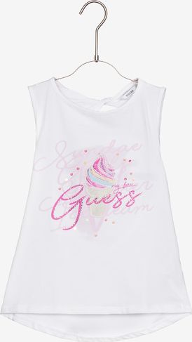 Top dětský Guess | Bílá | Dívčí | 12 let - obrázek 1