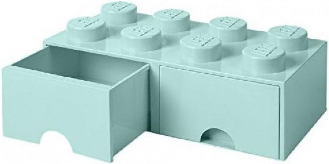LEGO úložný box 8 se šuplíky aqua - obrázek 1