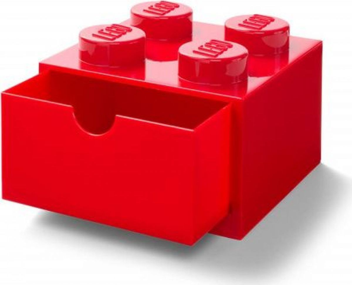 LEGO® úložný box 4 se šuplíky červený - obrázek 1
