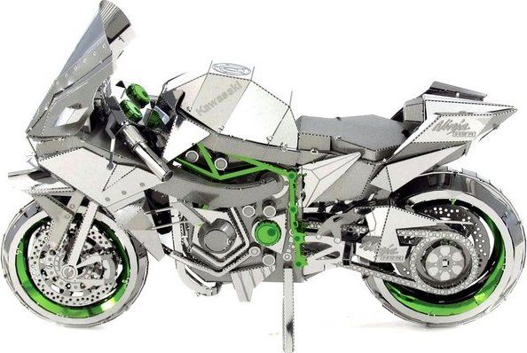METAL EARTH 3D puzzle Kawasaki Ninja H2R (ICONX) - obrázek 3