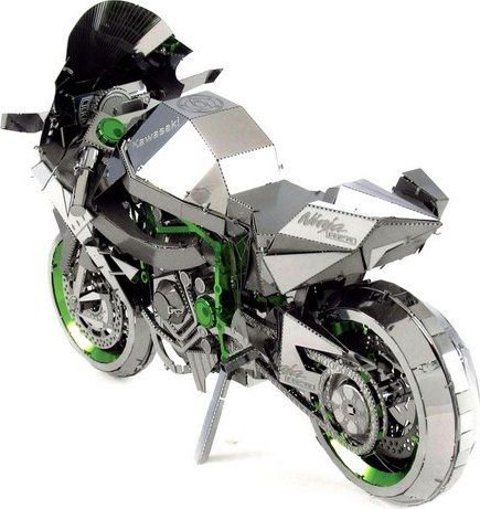 METAL EARTH 3D puzzle Kawasaki Ninja H2R (ICONX) - obrázek 5