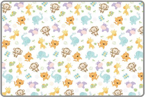 LALALU Podložka Standard Mini Džungle 200 x 150 x 1,5 cm - obrázek 2
