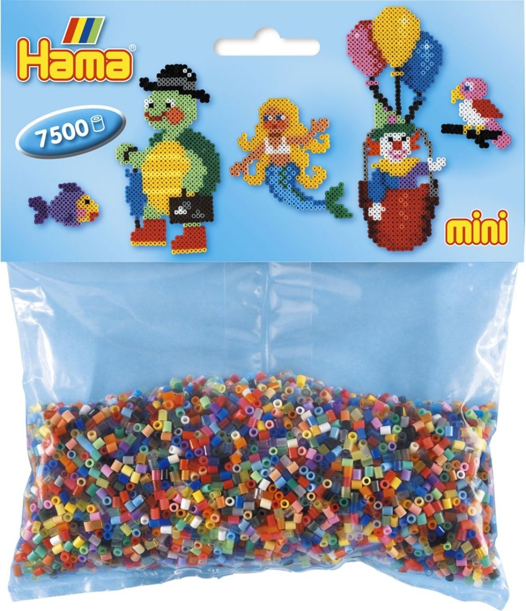 Hama H583 Mini Mix korálků v sáčku 7500 ks - obrázek 1