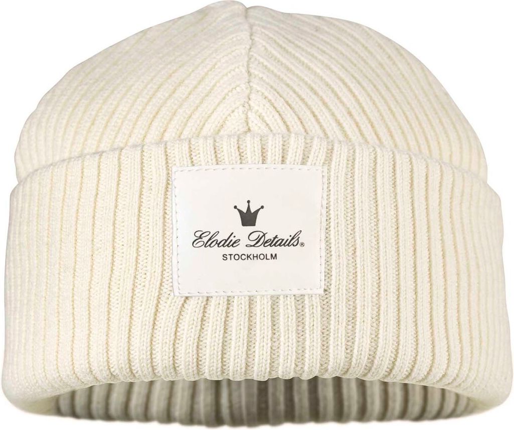 ELODIE DETAILS Vlněná čepice – Vanilla White 0-6m - obrázek 1