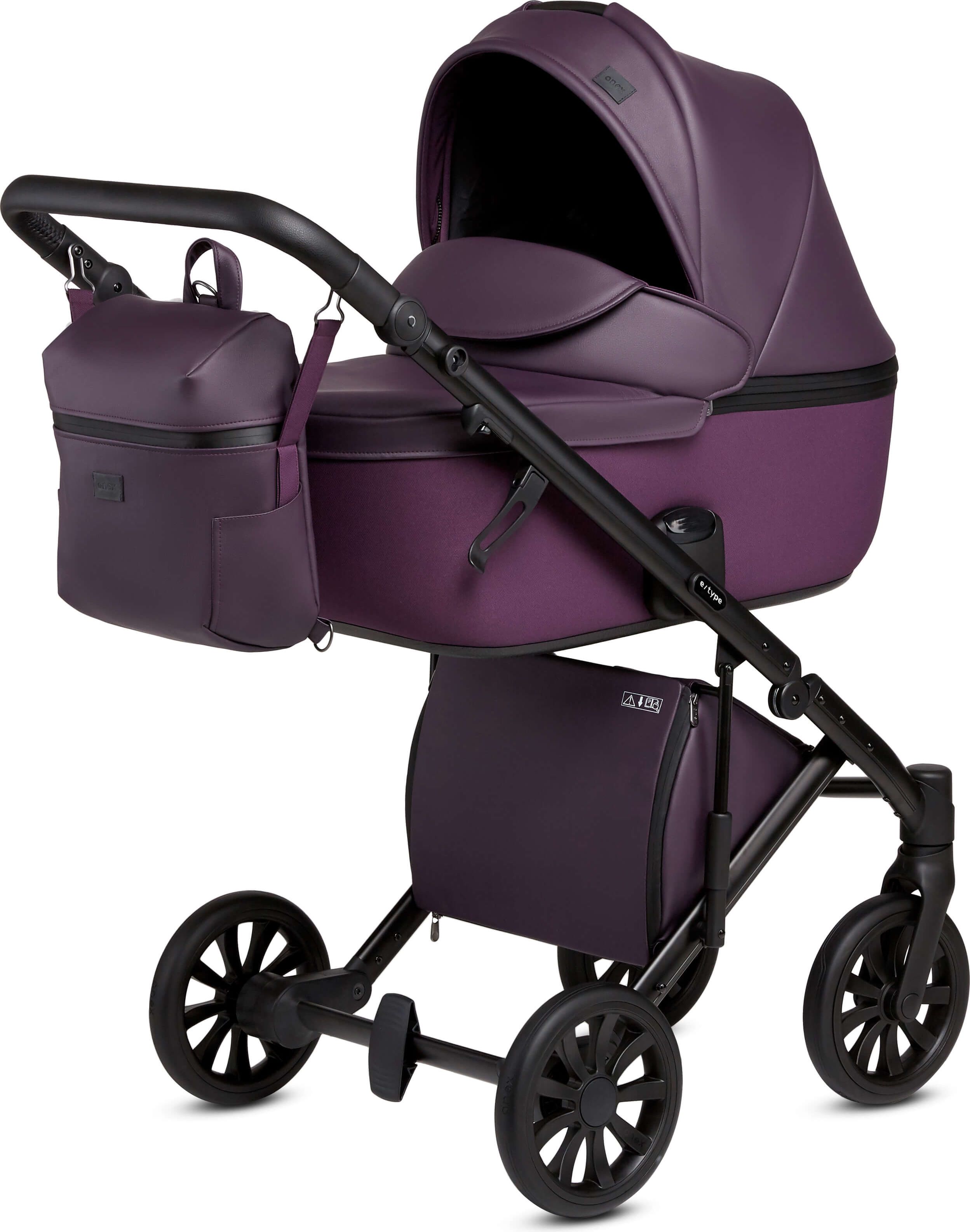 ANEX Kombinovaný kočárek e/type 2v1 Dark plum - obrázek 1