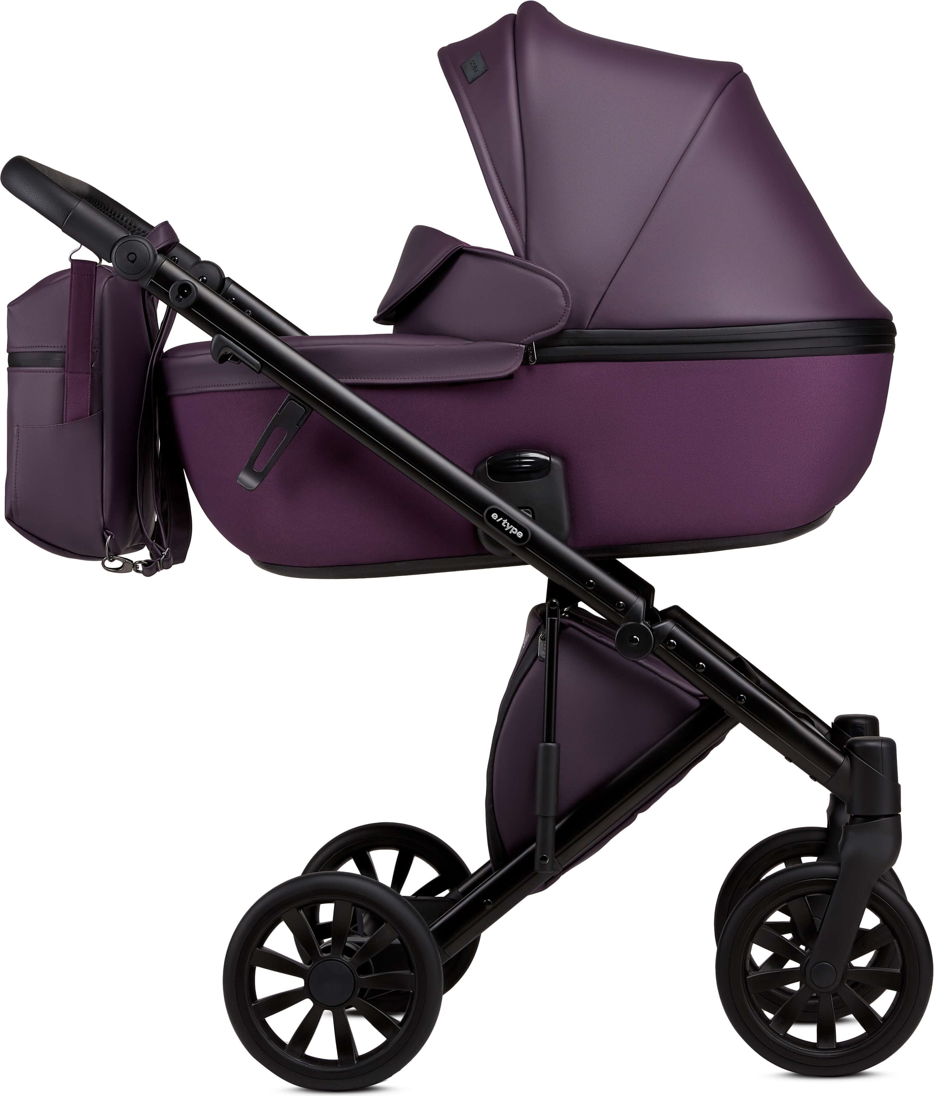 ANEX Kombinovaný kočárek e/type 2v1 Dark plum - obrázek 2