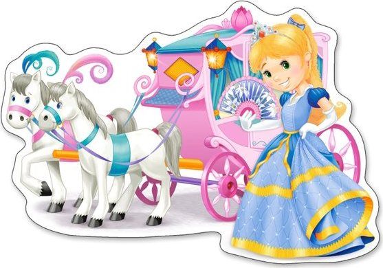 CASTORLAND Puzzle Kočár pro princeznu MAXI 12 dílků - obrázek 1