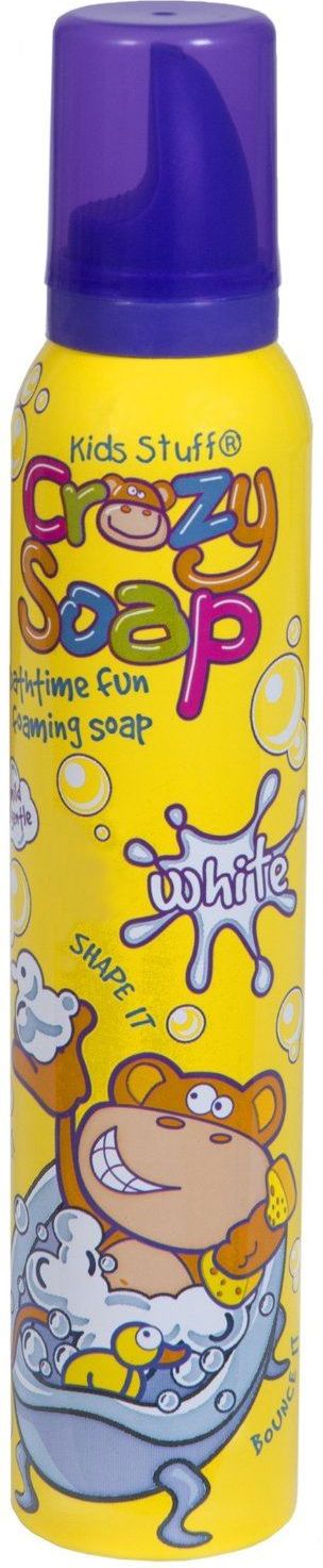Crazy Soap - tvarovatelná pěna do koupele White 225 ml - obrázek 1