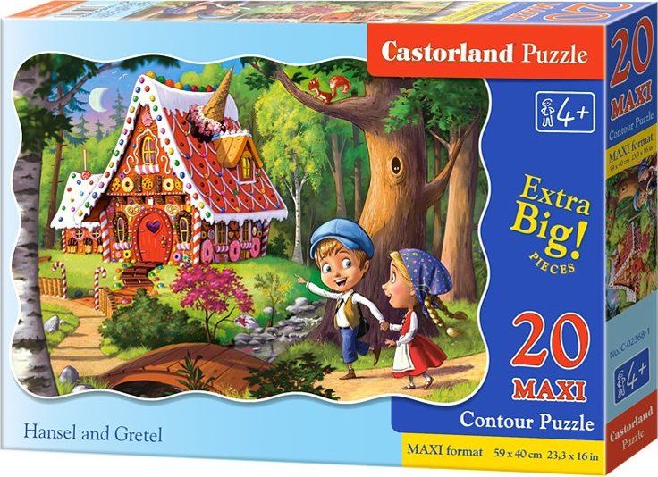 CASTORLAND Puzzle Jeníček a Mařenka MAXI 20 dílků - obrázek 1