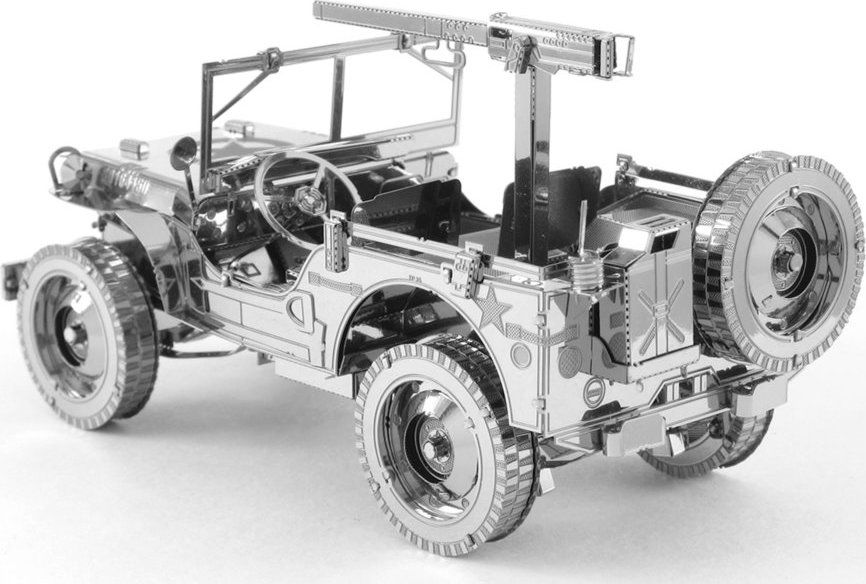 METAL EARTH 3D puzzle Jeep Willys MB (ICONX) - obrázek 3