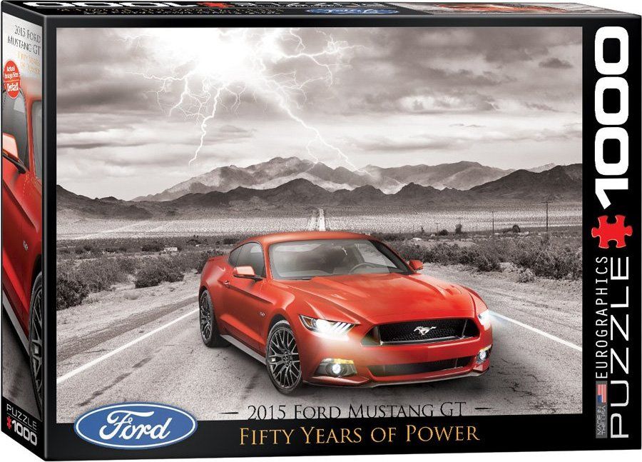 EUROGRAPHICS Puzzle Ford Mustang GT 2015, 1000 dílků - obrázek 2