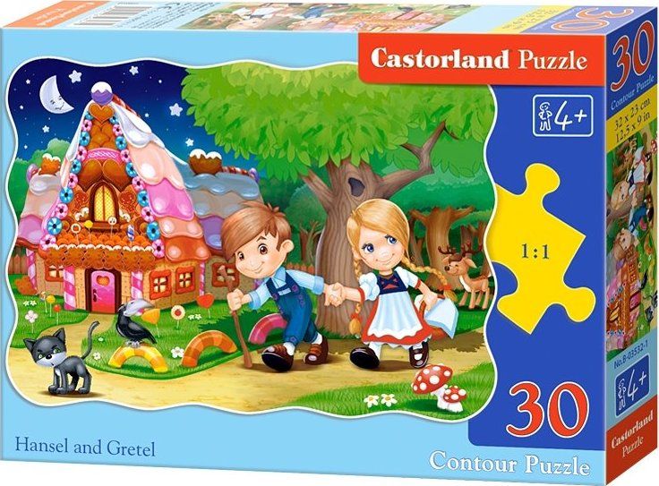 CASTORLAND Puzzle Jeníček a Mařenka 30 dílků - obrázek 2
