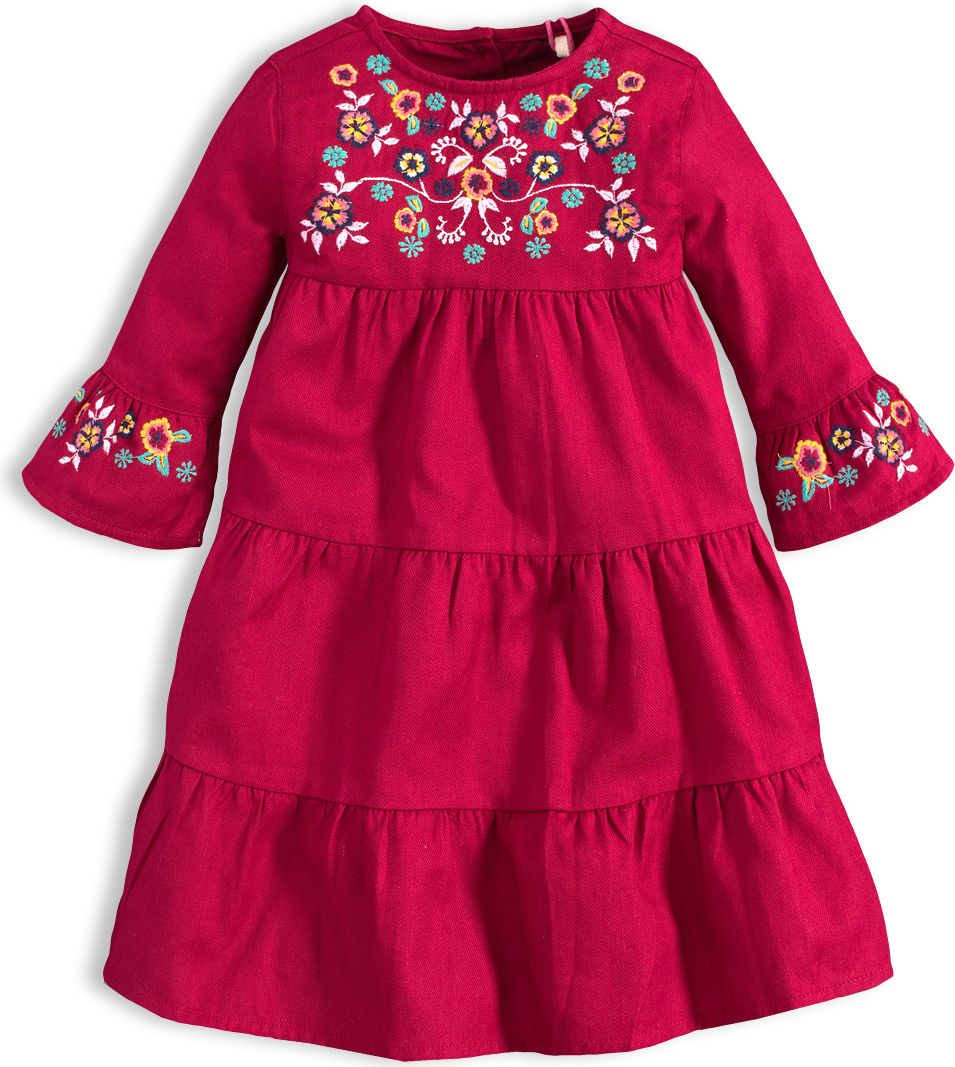 Dívčí šaty KNOT SO BAD BOHO vínové Velikost: 140 - obrázek 1