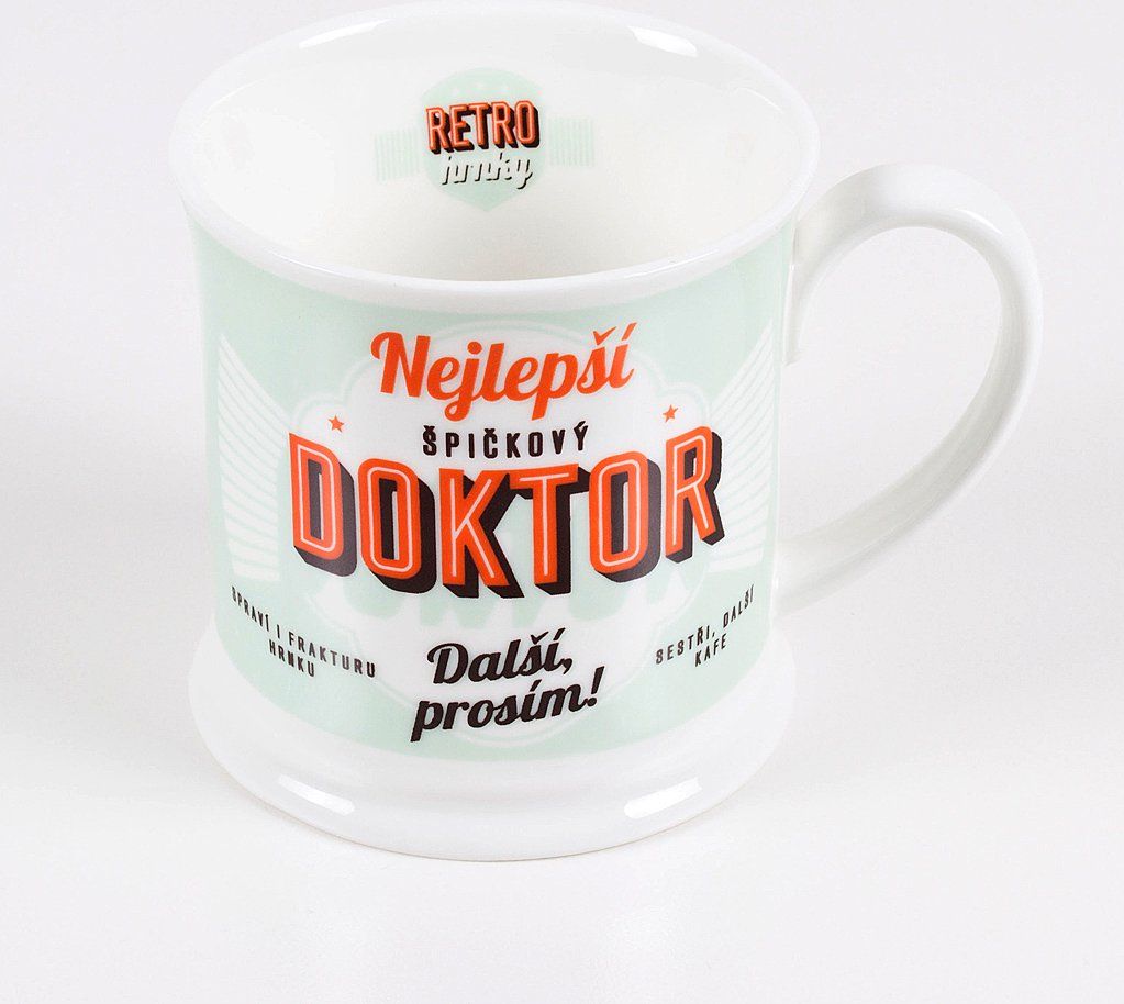 LOLA BABY ALBI Retro hrnek quot;Doktor quot; - obrázek 1
